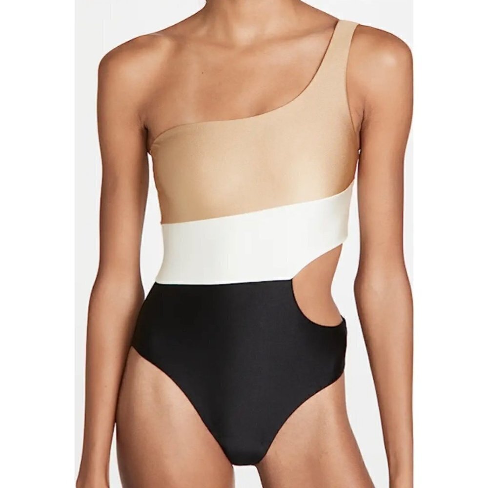 🌷Sale* PQ Swim Kendra Cutout One Piece Swimsuit Size Large Anthropologie Shopbop